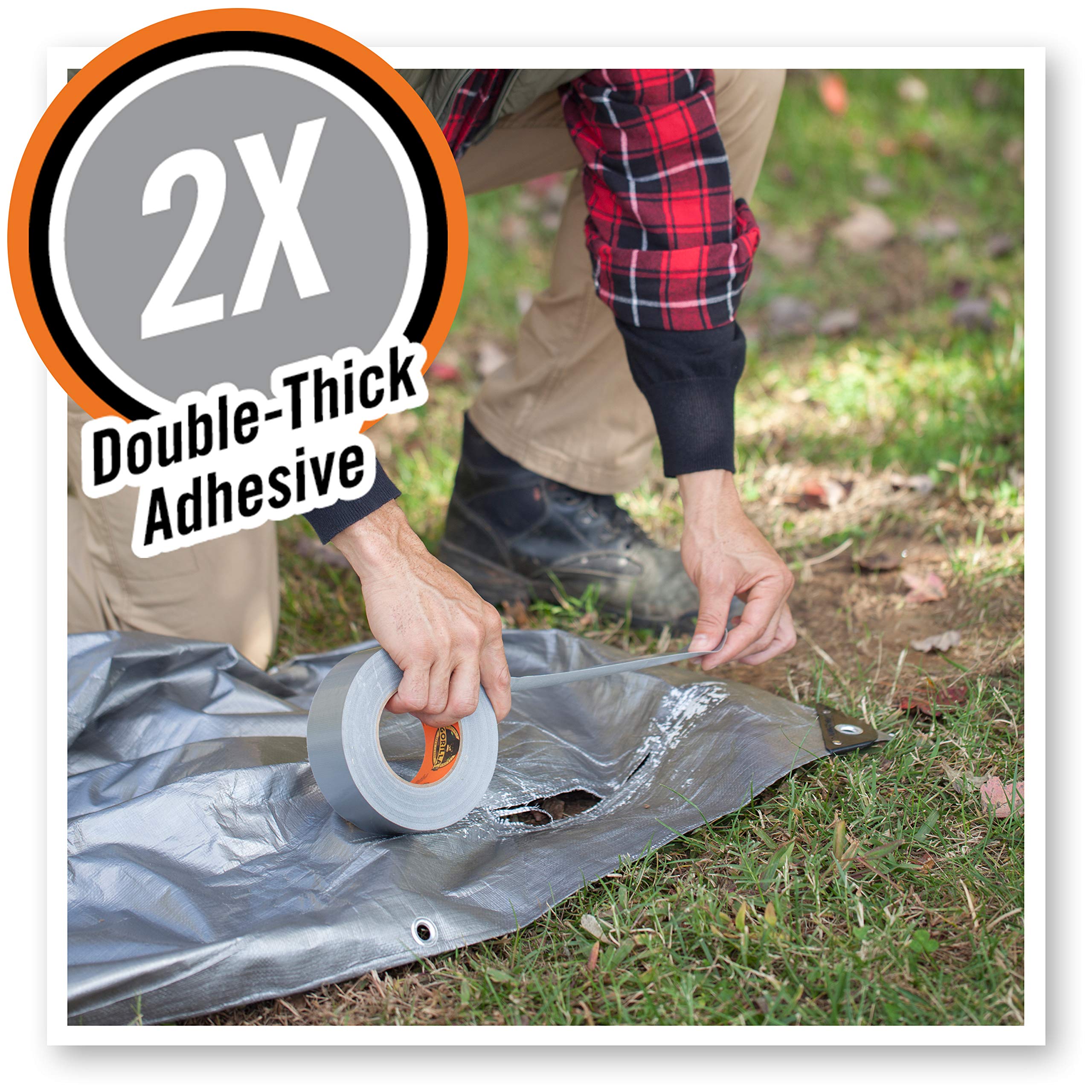 Foto 5 | Cinta Adhesiva Gorilla Silver  1 88 Cm X 32 M  Paquete De 1 - Venta Internacional.