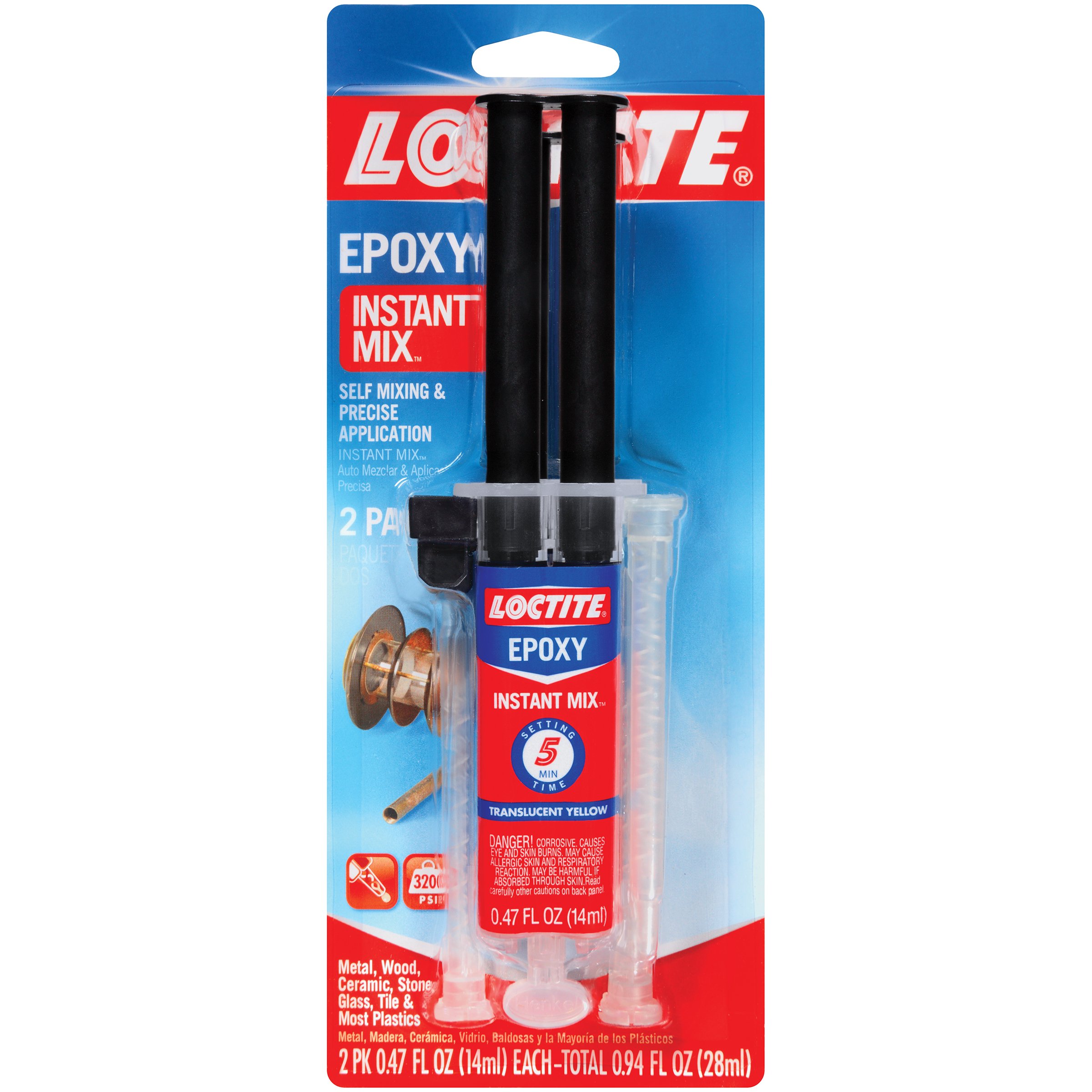 Jeringas Epoxídicas Loctite 1715208-6  Mezcla Instantánea De Cinco Minutos  14 Ml - Venta Internacional. $2,252