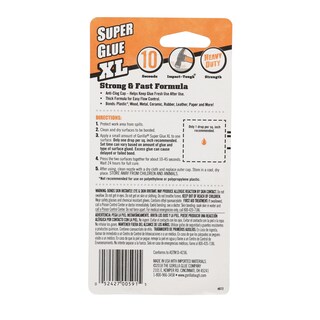 Foto 6 | Super Glue Gorilla Xl 25 G Transparente Multiusos Paquete De 2 - Venta Internacional.