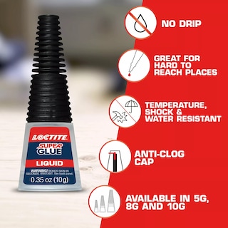 Foto 5 | Botella Líquida Loctite De Cuello Largo Super Glue 10 Ml Paquete De 6 - Venta Internacional.