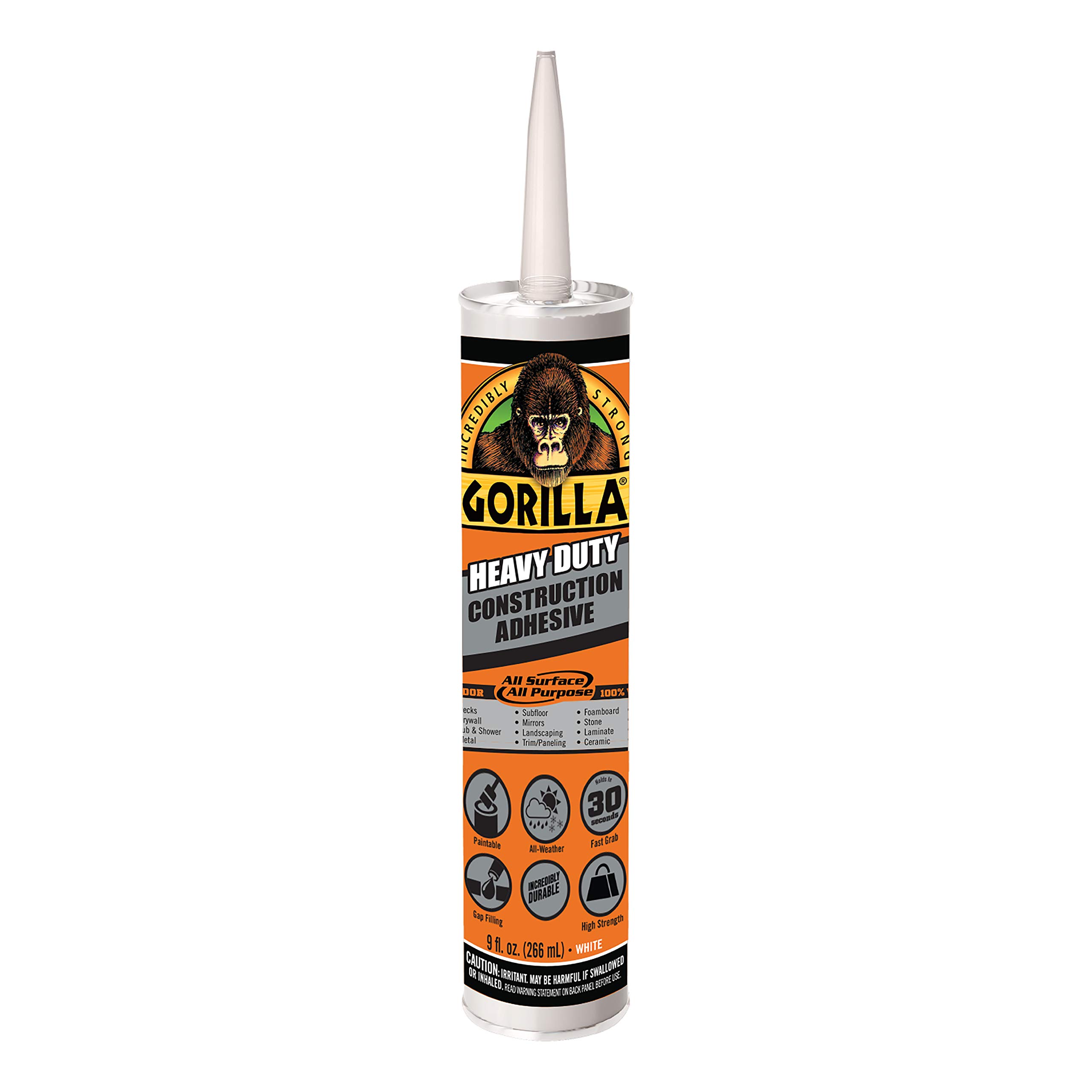 Foto 2 pulgar | Adhesivo De Construcción Gorilla Heavy Duty  266 Ml  Blanco  Paquete De 6 - Venta Internacional.