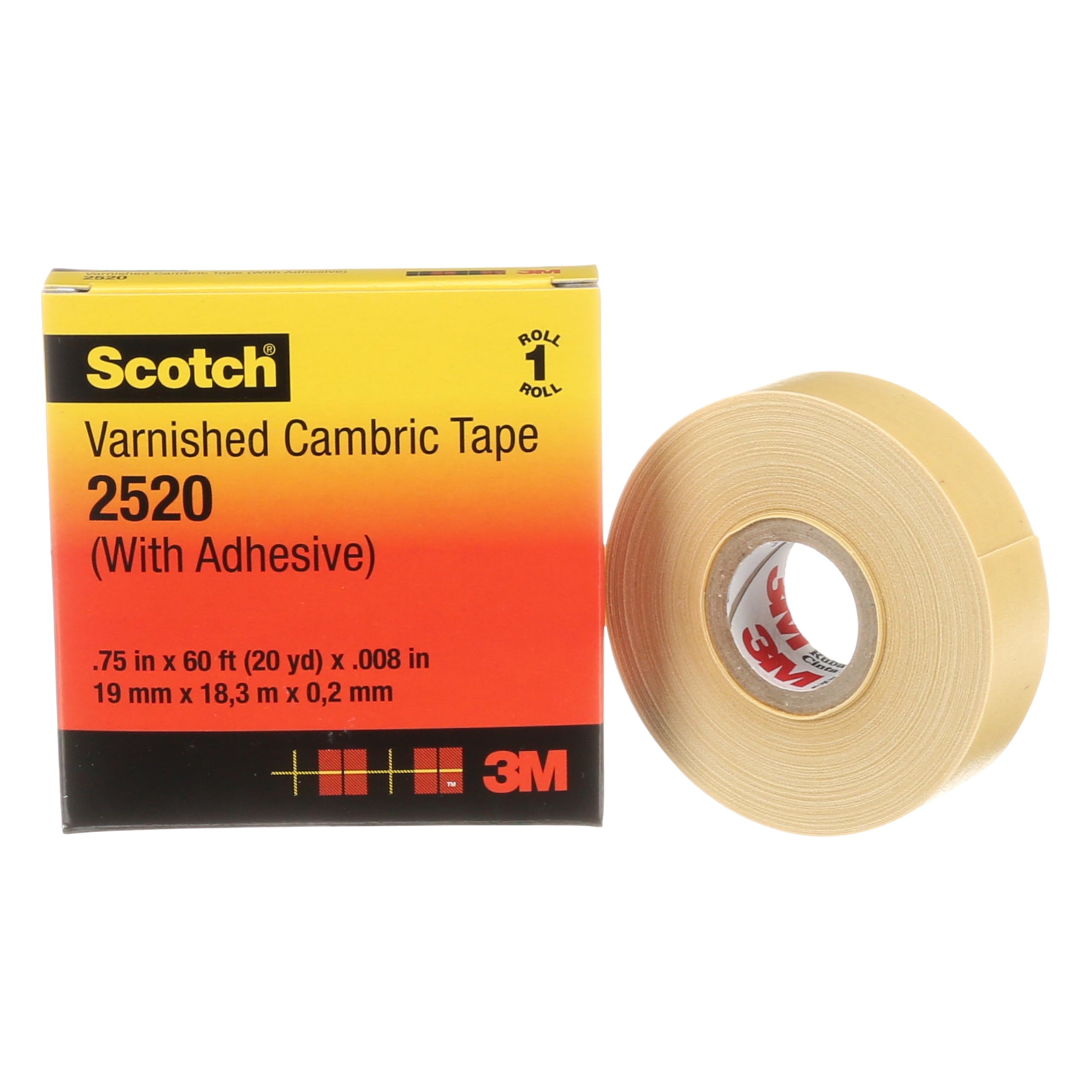 Foto 4 pulgar | Cinta De Cambric Barnizada 2520 Scotch  Flexible  Aislante Eléctrico - Venta Internacional.