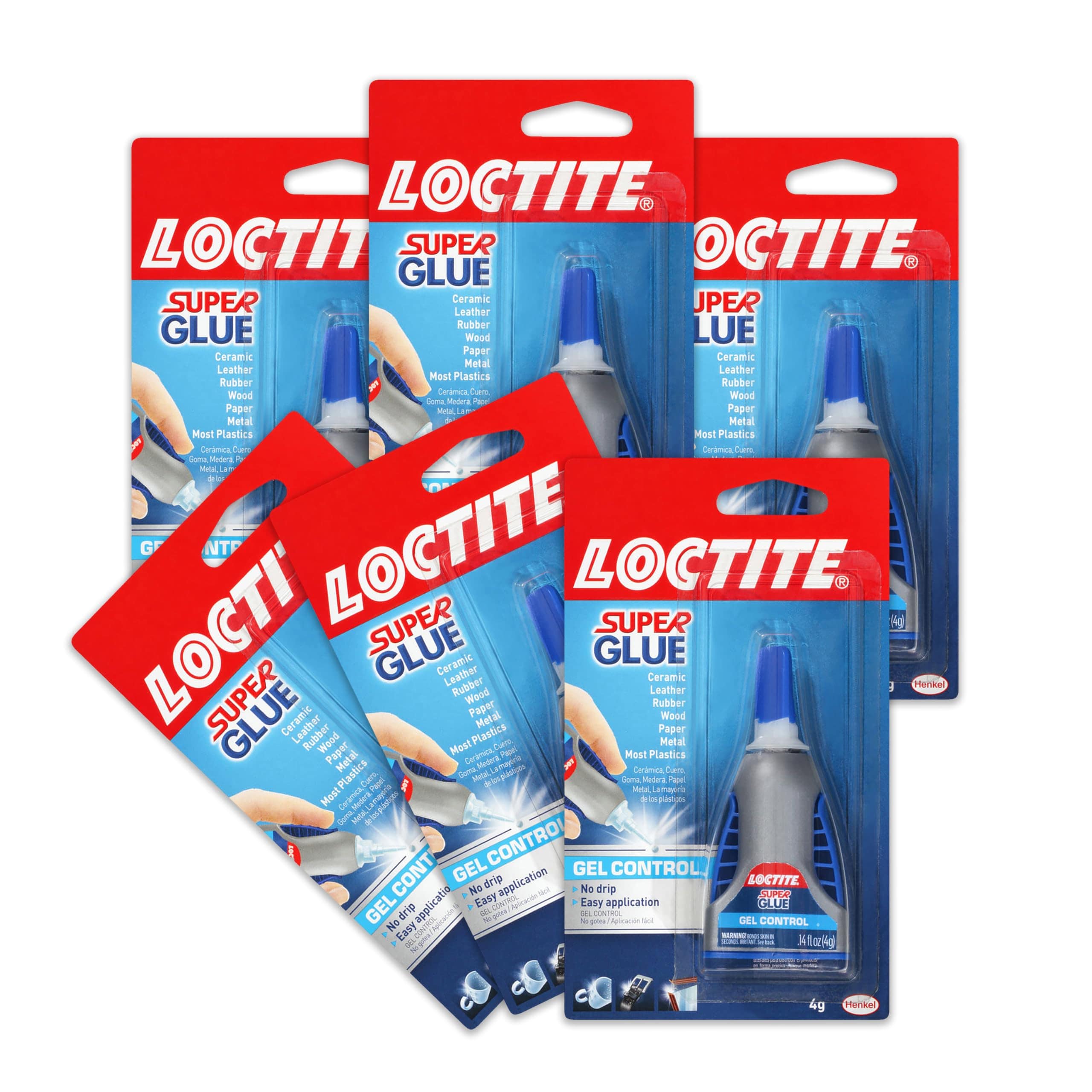 Super Glue Loctite Gel Control  4 Ml  Transparente  Paquete De 6 - Venta Internacional. $799