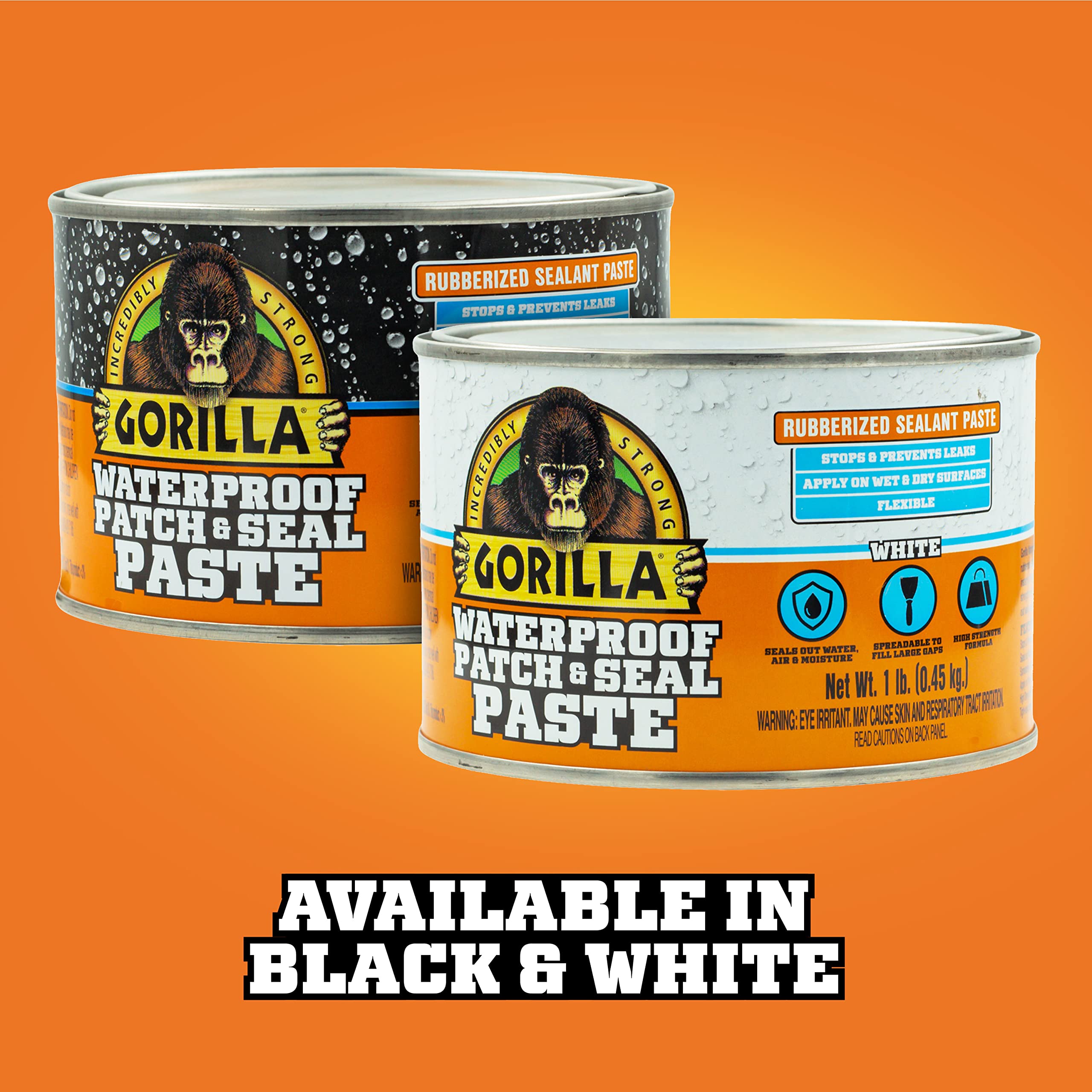 Foto 7 pulgar | Pasta Selladora Gorilla Waterproof Patch & Seal White  454 G - Venta Internacional.