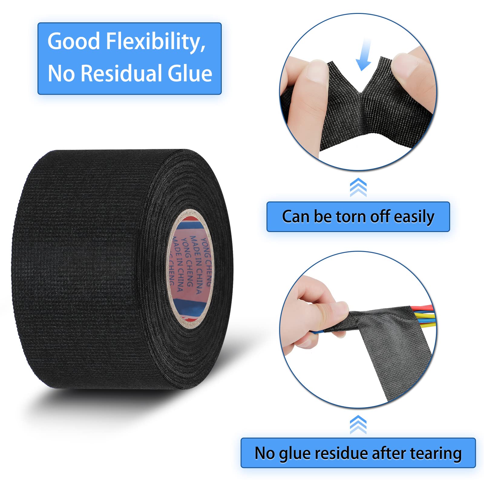 Foto 4 pulgar | Cinta Eléctrica Tesa De Tela Para Arnés De Cables Outus  75 Mm X 15 M - Venta Internacional.