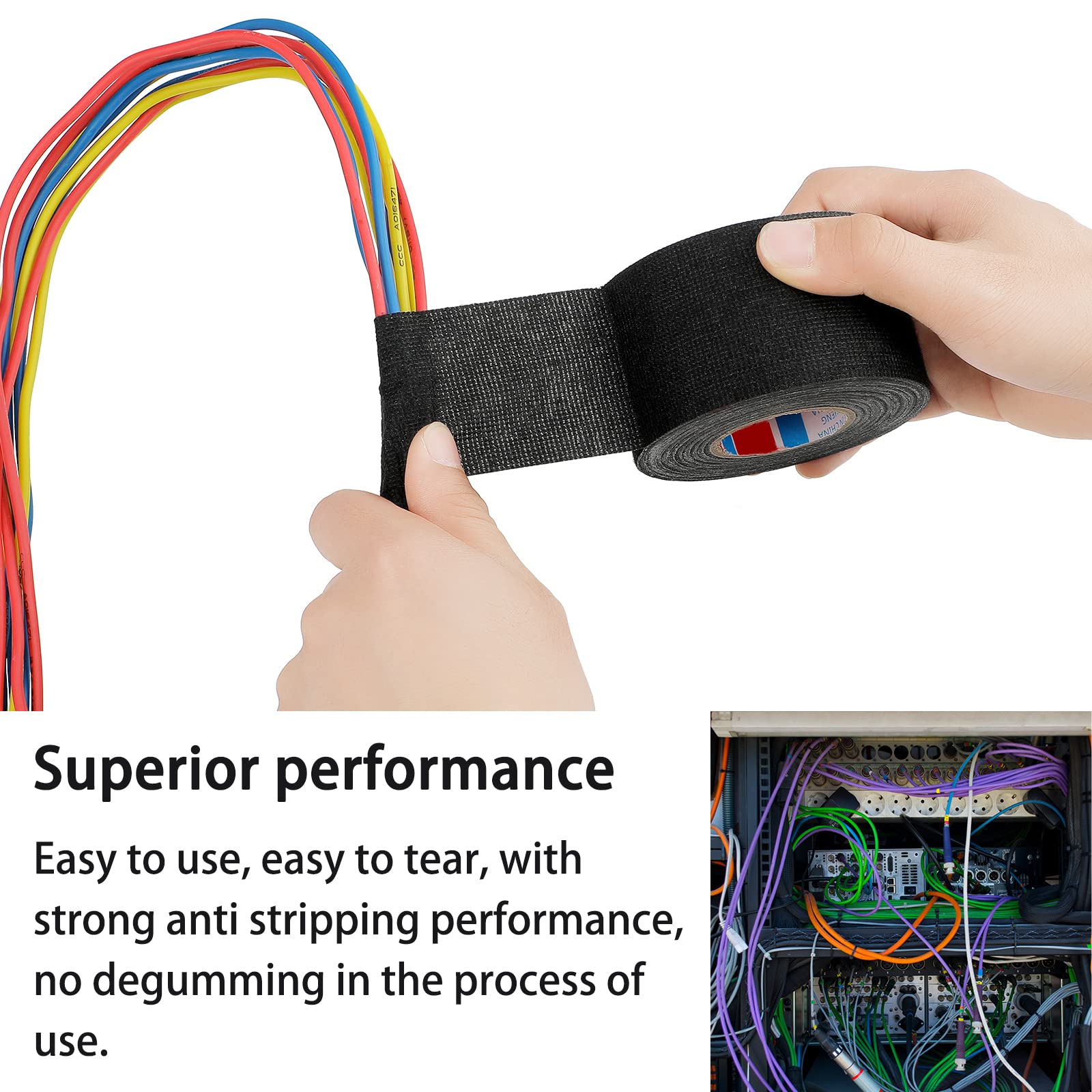 Foto 6 pulgar | Cinta Eléctrica Tesa De Tela Para Arnés De Cables Outus  75 Mm X 15 M - Venta Internacional.