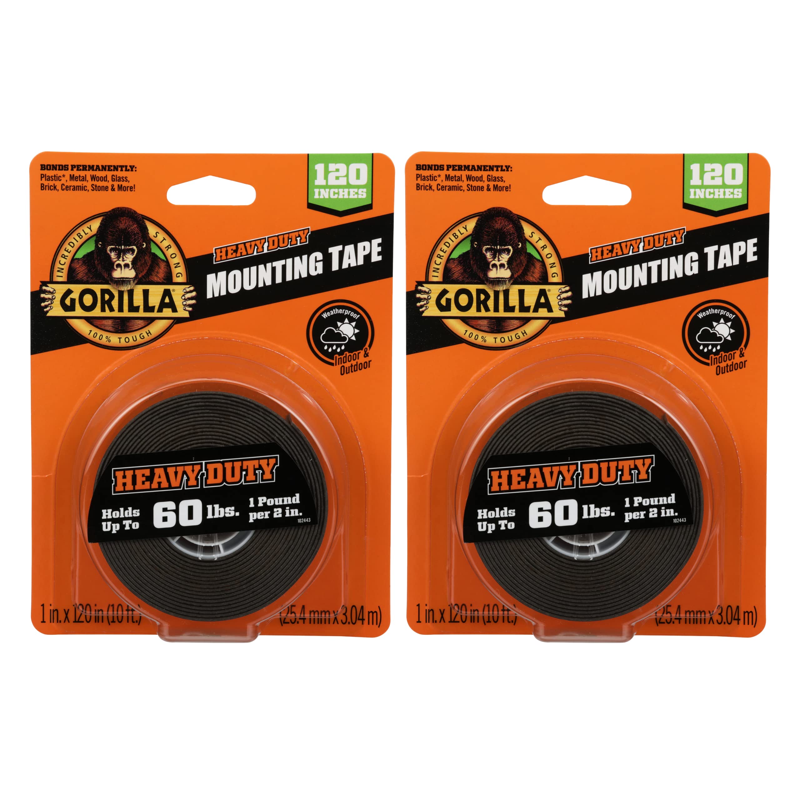 Foto 1 | Cinta De Montaje Gorilla Heavy Duty De Doble Cara  1 Cm X 120 Cm - Venta Internacional.