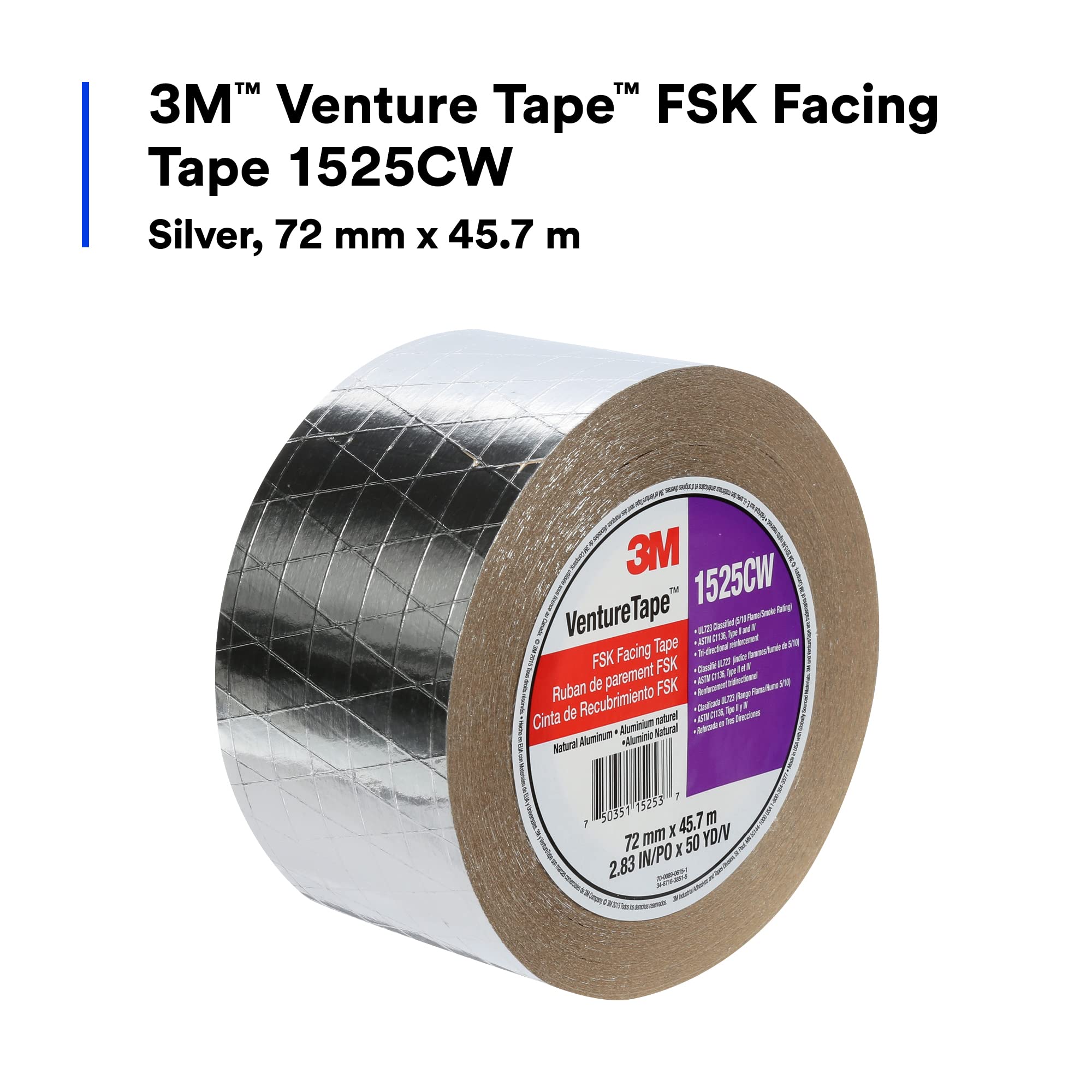 Foto 4 pulgar | Cinta 3m Venture Fsk Con Revestimiento 1525cw  72 Mm X 45 72 M - Venta Internacional.