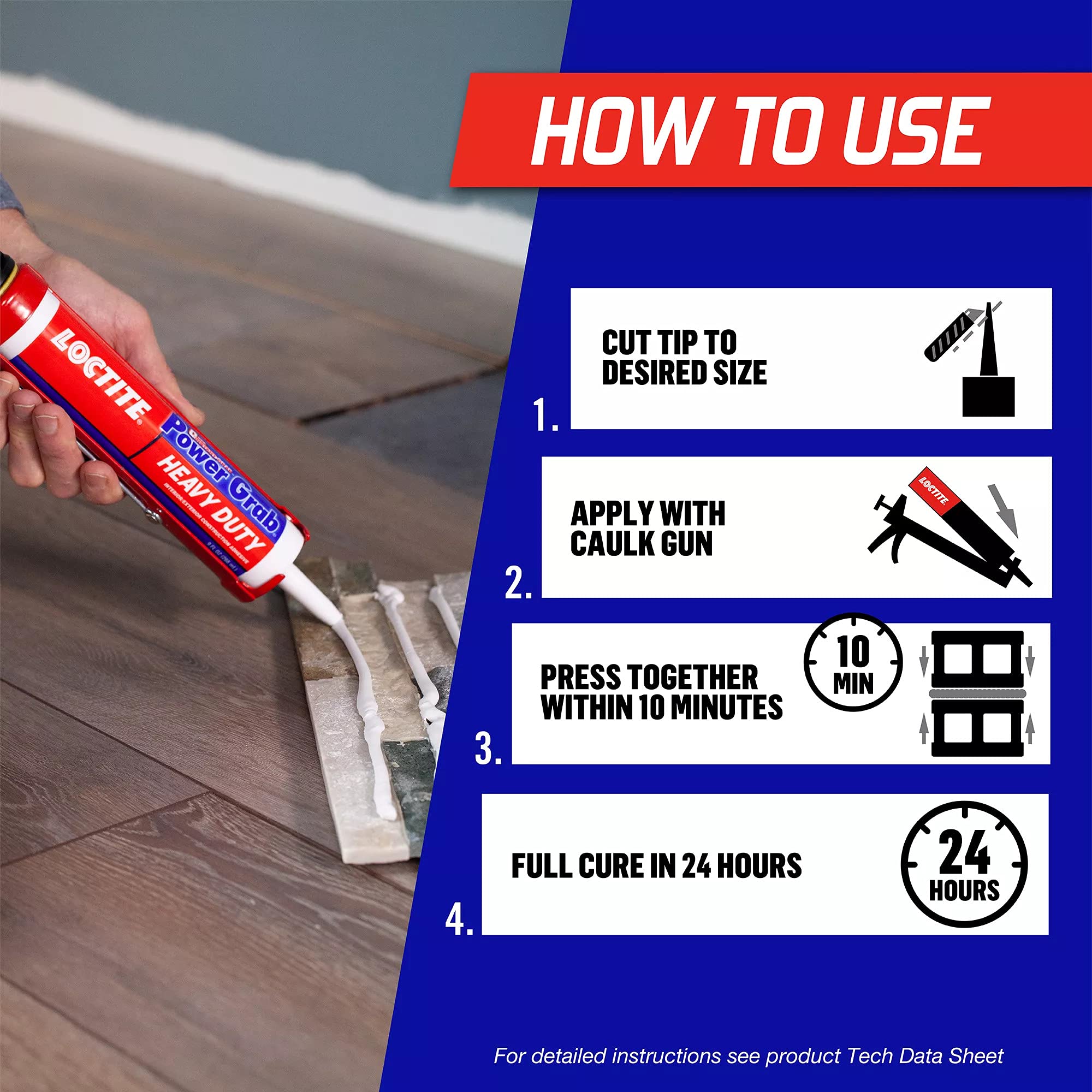 Foto 3 pulgar | Adhesivo De Construcción Loctite Power Grab Express  270 Ml  Paquete De 6 - Venta Internacional.
