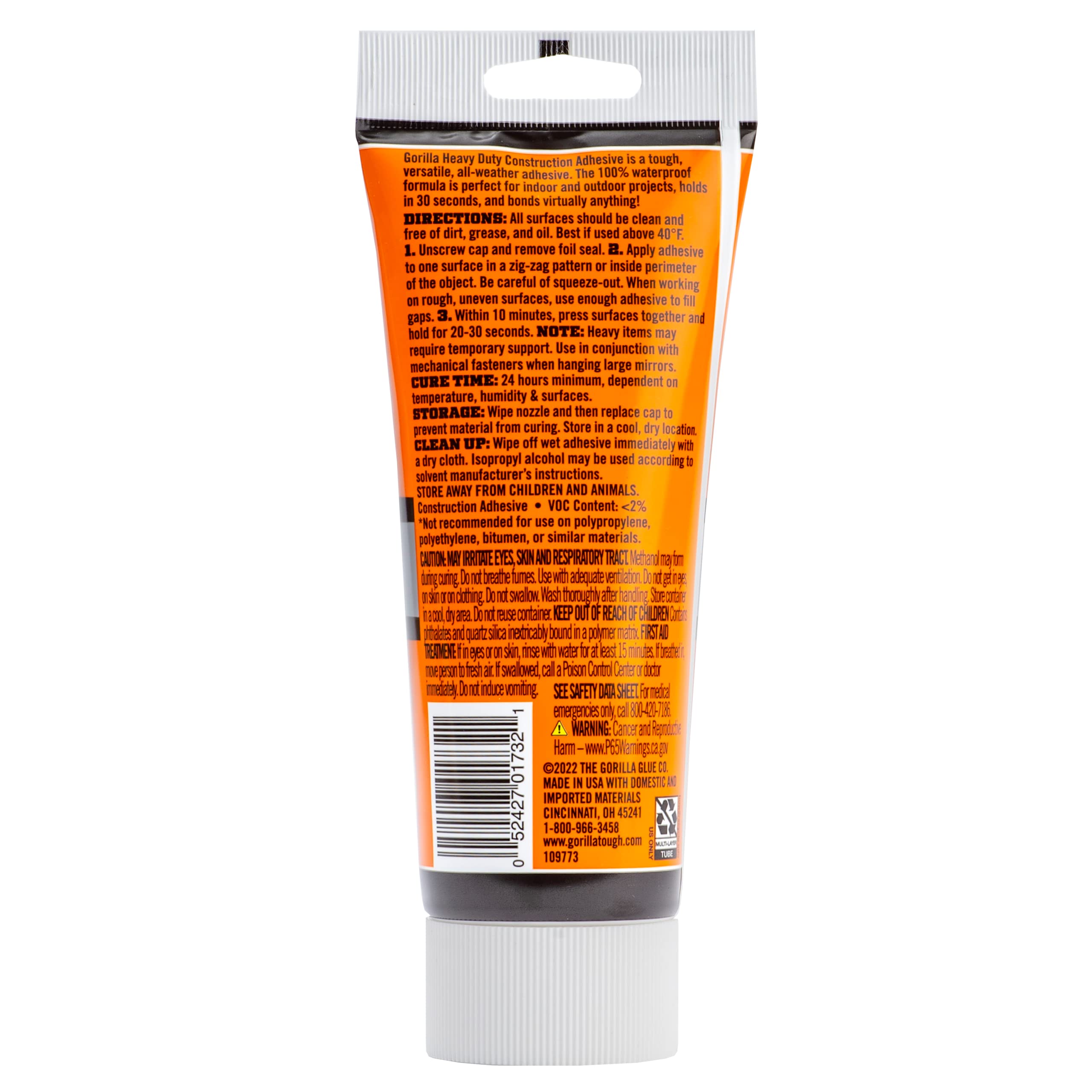 Foto 8 pulgar | Adhesivo De Construcción Gorilla Heavy Duty  207 Ml  Blanco  Paquete De 2 - Venta Internacional.