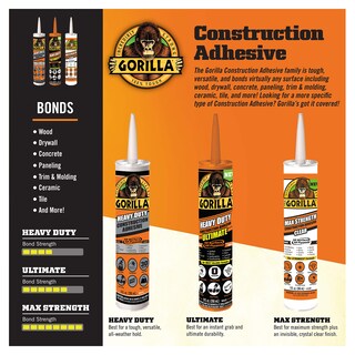 Foto 2 | Adhesivo Para Construcción Gorilla Max Strength 266 Ml Transparente Paquete De 2 - Venta Internacional.