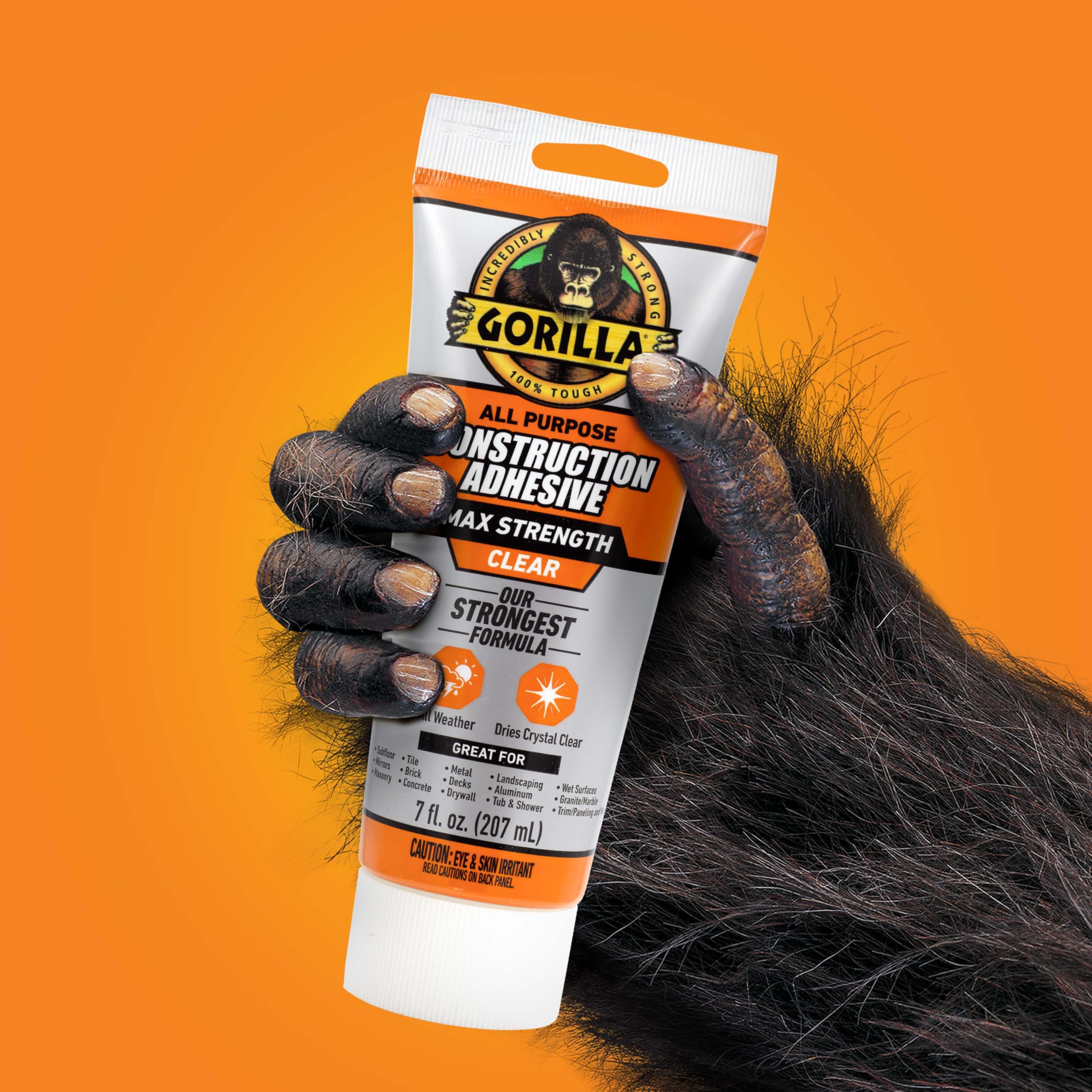 Foto 2 | Adhesivo Para Construcción Gorilla Max Strength  207 Ml  Pegamento Transparente - Venta Internacional.