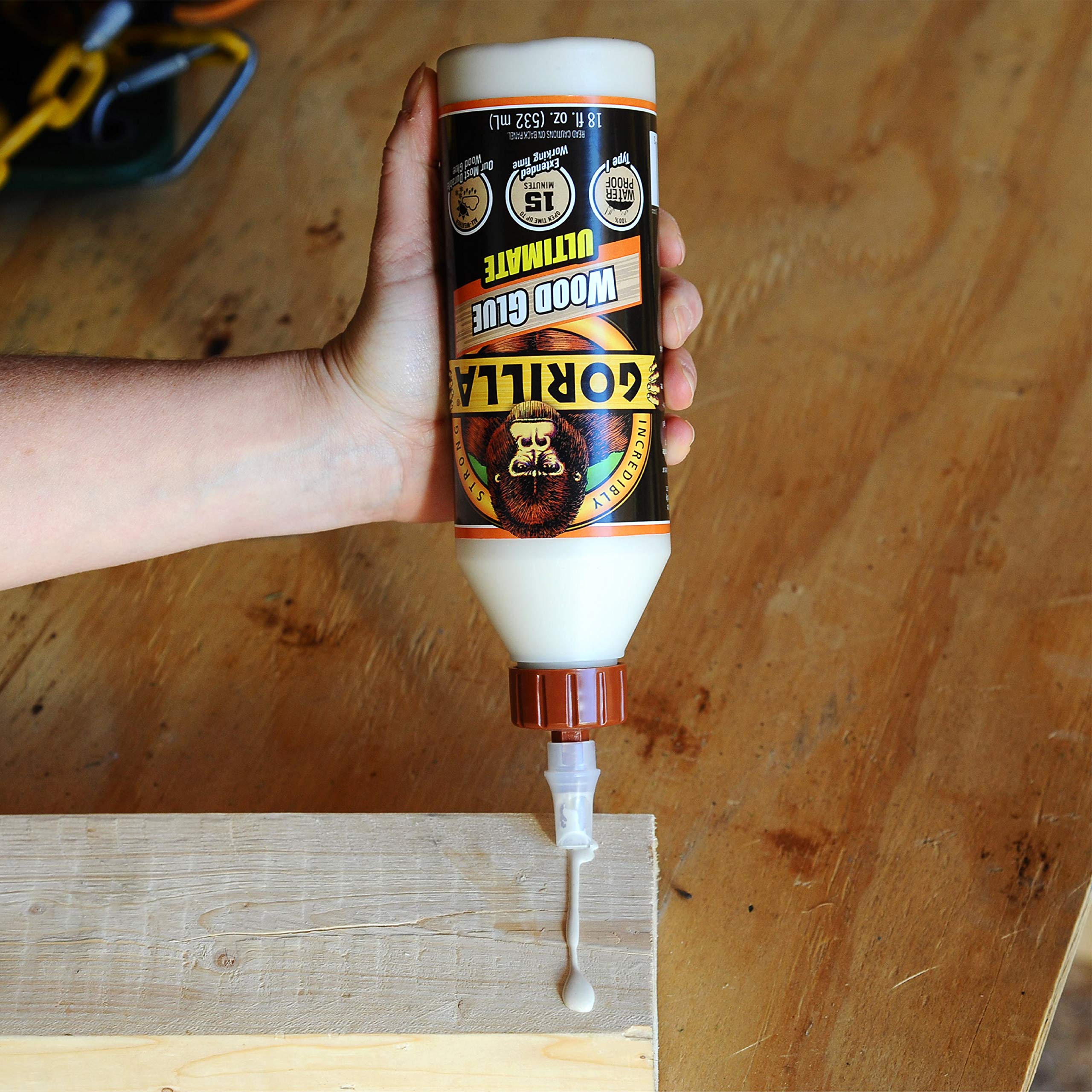 Foto 4 pulgar | Pegamento Para Madera Gorilla Ultimate  Impermeable  500 Ml  Color Natural - Venta Internacional.