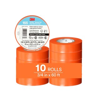 Foto 1 | Cinta Aislante 3m Temflex 165 Naranja 19 Mm X 18 M 10 Rollos - Venta Internacional.