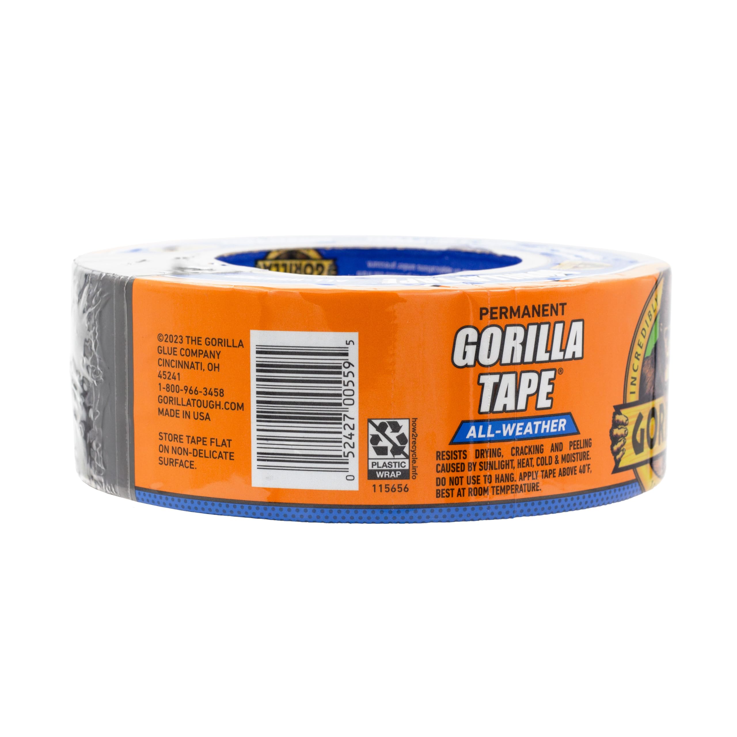 Foto 8 pulgar | Cinta Adhesiva Gorilla All Weather  Color Negro  1 88 Cm X 22 86 M (paquete De 2) - Venta Internacional.