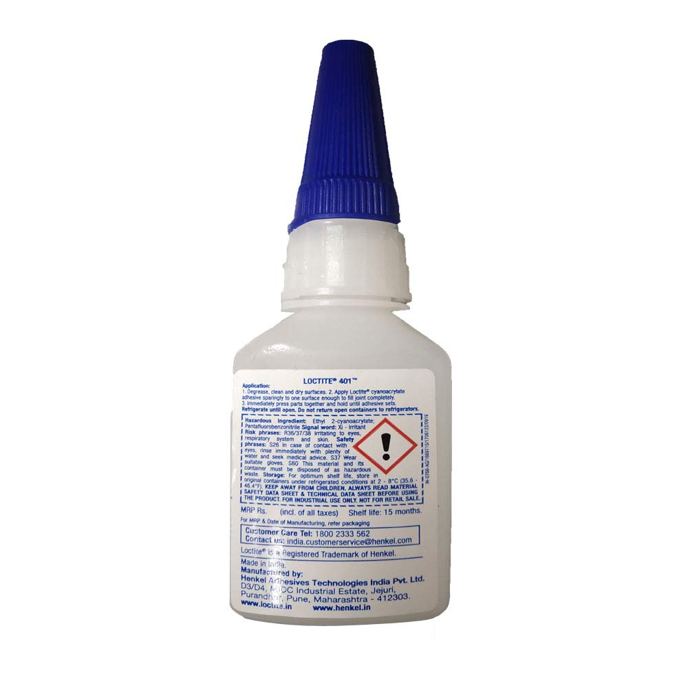 Foto 3 pulgar | Botella De 20 G Con Adhesivo Instantáneo Loctite 401 Prism - Venta Internacional.