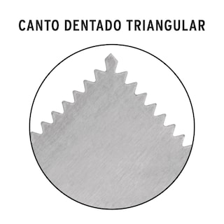 Foto 2 | Llana con Mango Plástico 6 Remaches Canto Dentado Triangular 11p Truper color Anaranjado