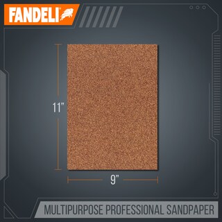 Foto 2 | Lija Multiusos Fandeli Grano 60 Grueso 9x11" 25 Piezas