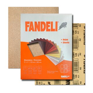 Foto 1 | Lija para Madera Fandeli C081 120 23 x 28 cm 50 Piezas