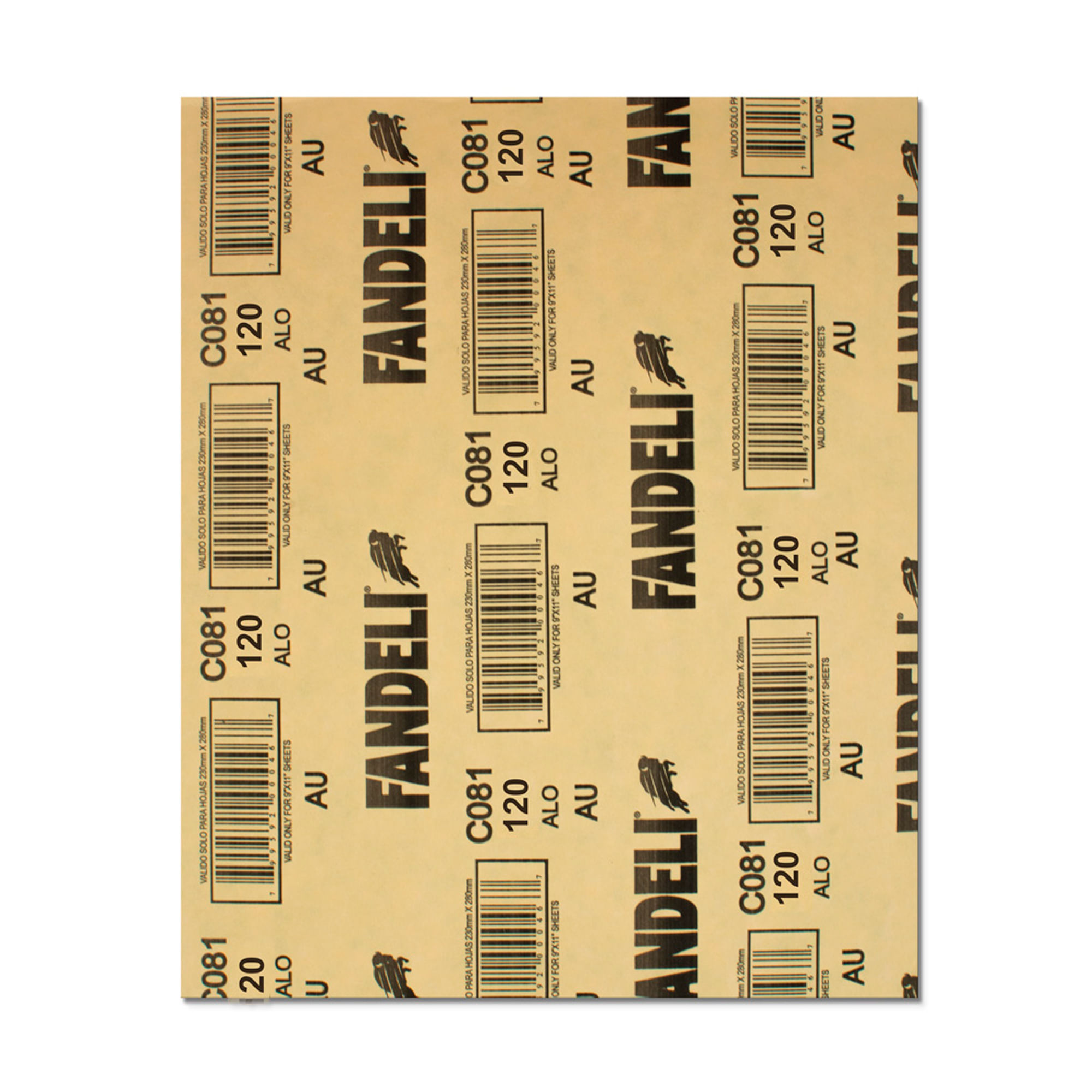 Foto 4 pulgar | Lija para Madera Fandeli C081 120 23 x 28 cm 50 Piezas