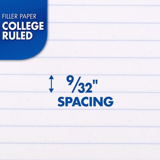 Foto 3 | Papel De Hojas Sueltas Mead College Rayado, 8,5 X 11, 200 Hojas - Venta Internacional.