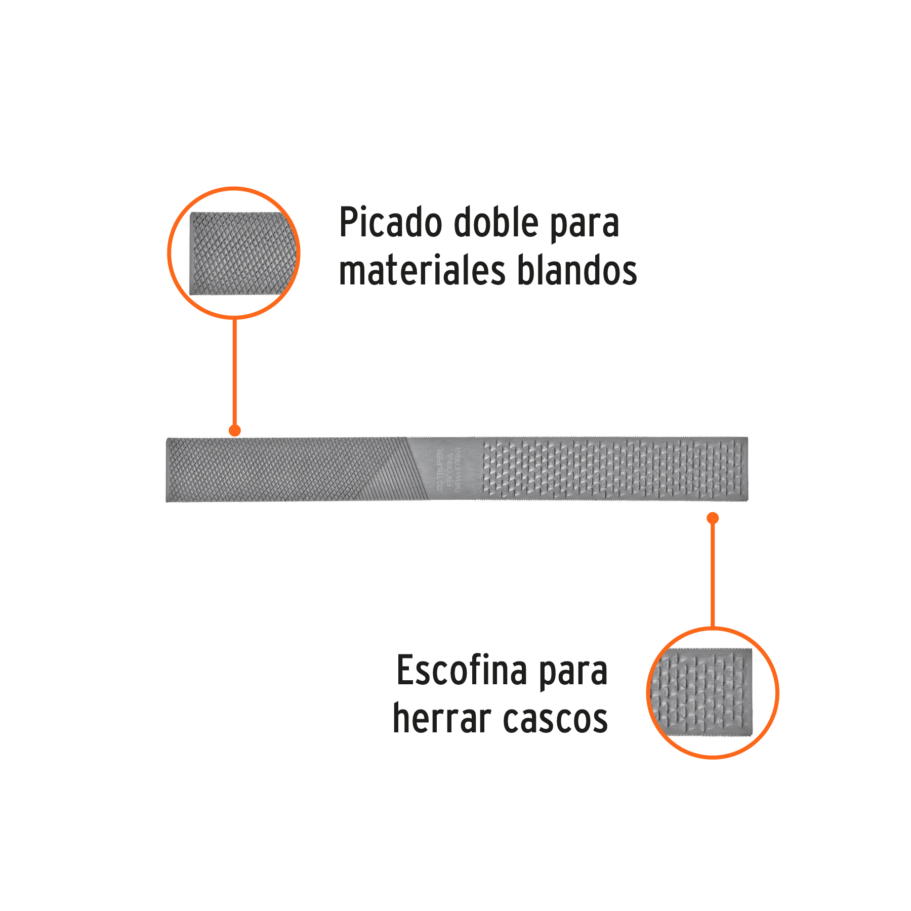 Foto 3 pulgar | Lima Escofina Truper Leh14 para Herrar 14 Pul