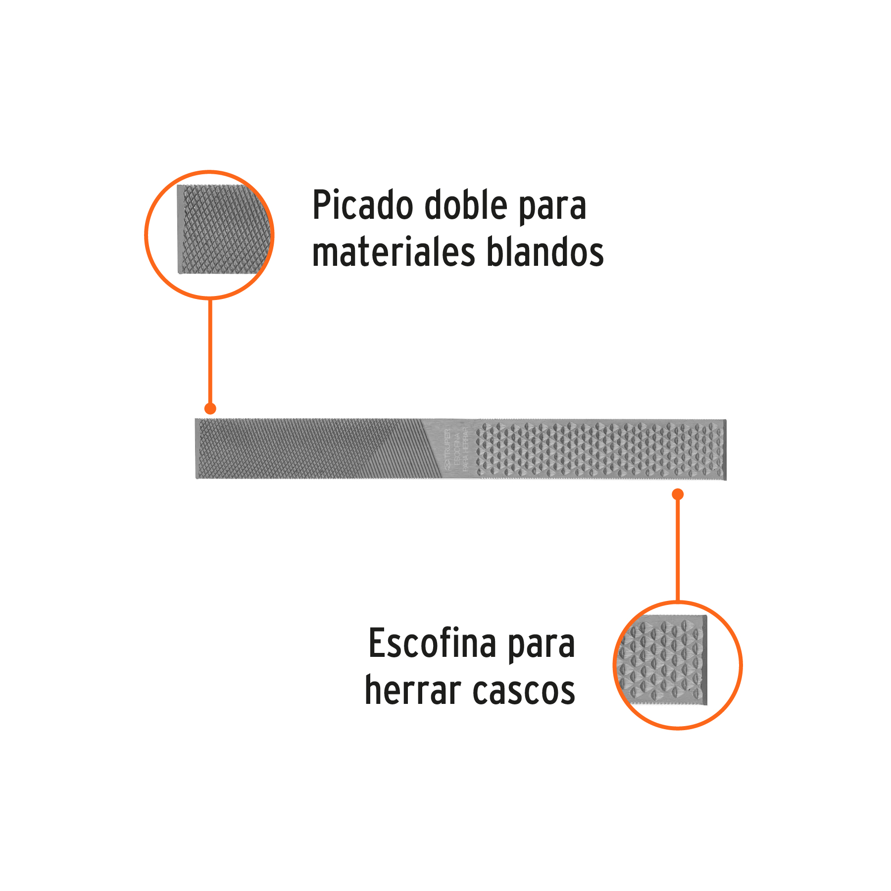 Foto 3 pulgar | Lima Escofina Truper Leh12 para Herrar 12 Pul