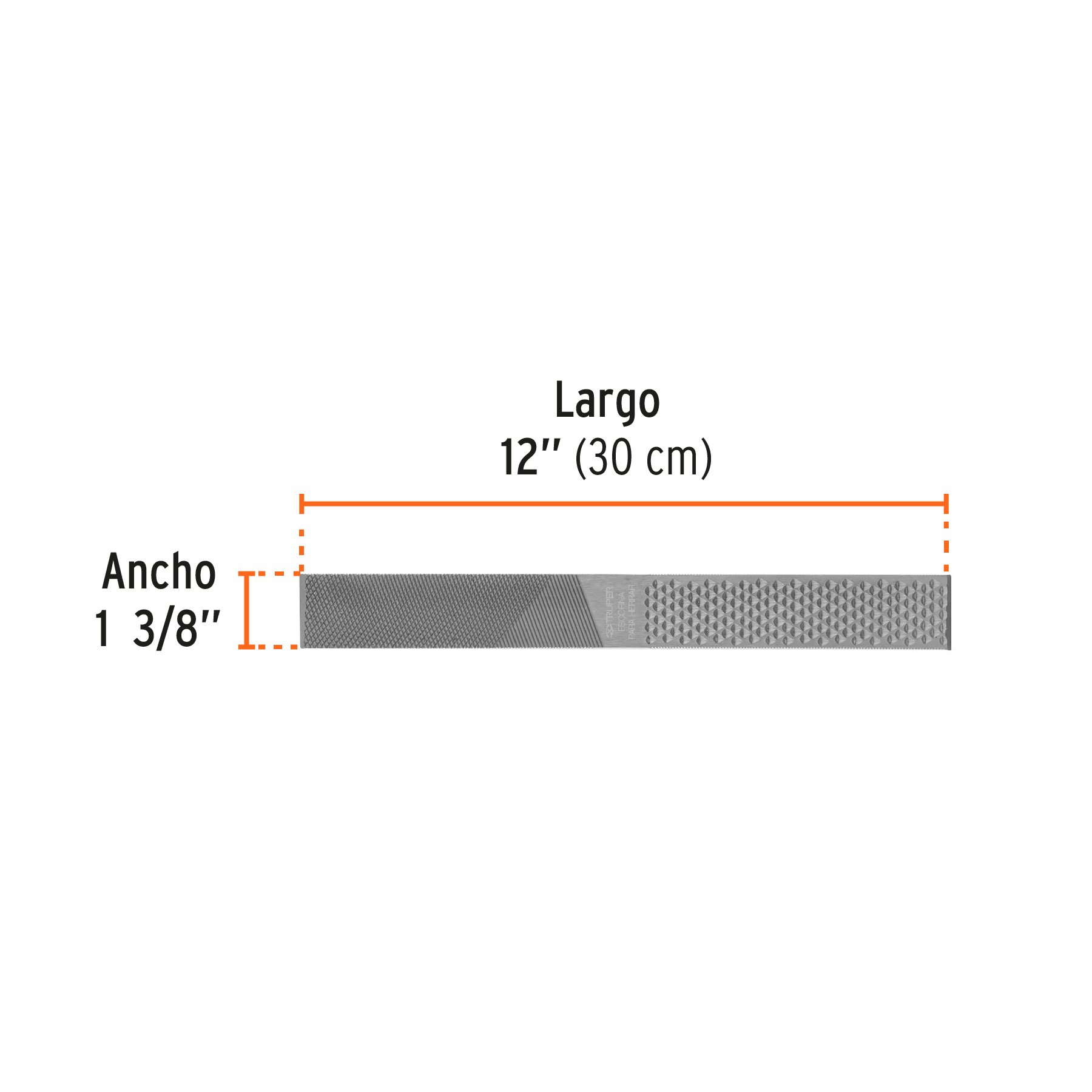 Foto 4 pulgar | Lima Escofina Truper Leh12 para Herrar 12 Pul