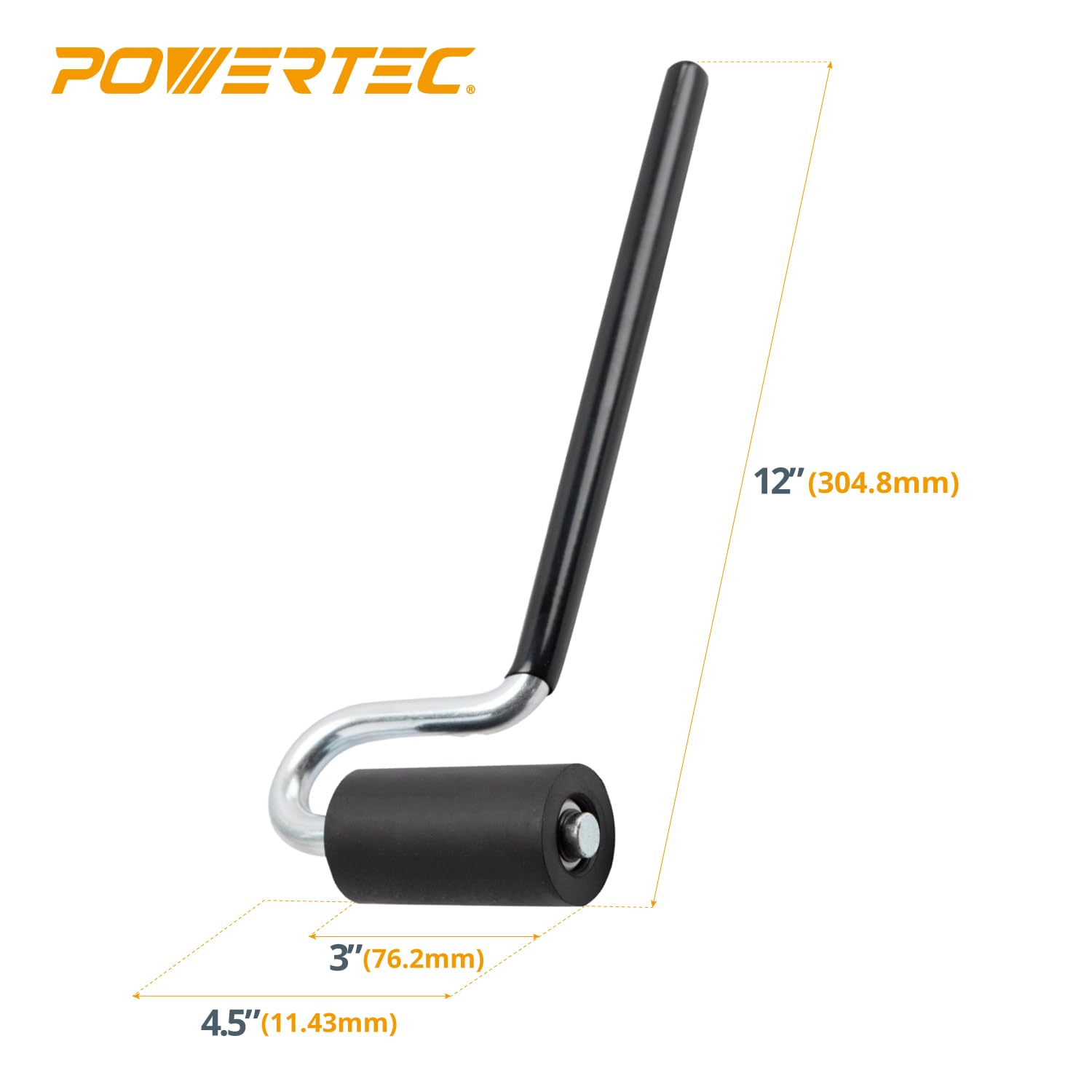 Foto 4 pulgar | J Roller Powertec 12, Mango Largo De 3 Cm De Ancho Para Encolado De Bordes - Venta Internacional.