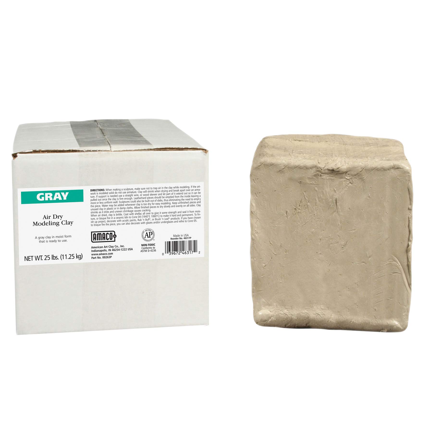 Foto 2 pulgar | Arcilla Seca Al Aire Amaco Ama46317p Gris 11,34 Kg - Venta Internacional.