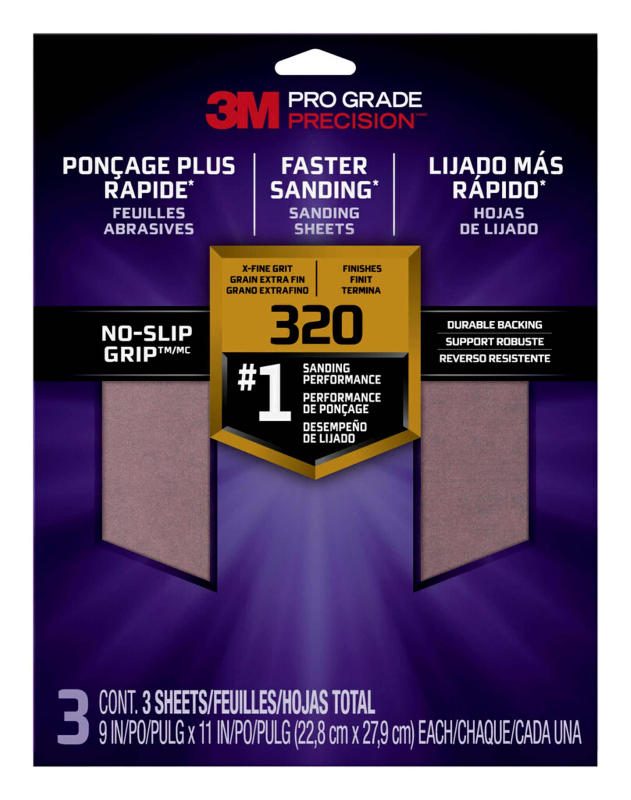 Foto 1 | Hojas De Lijado 3m Sandblaster Advanced 150 Grit, Paquete De 4 - Venta Internacional.