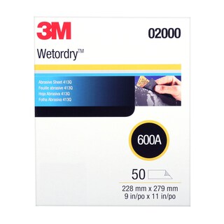 Foto 2 | Lámina Abrasiva 3m Wetordry 02000, Grano 600, 23 X 28 Cm, 50 Hojas - Venta Internacional.