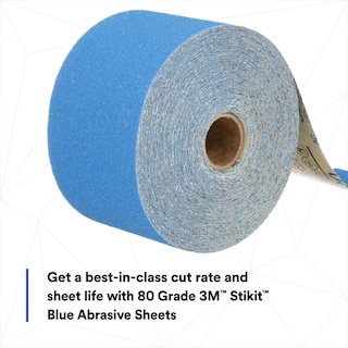 Foto 4 | Rollo De Láminas Abrasivas 3m Stikit Blue 36217 80+ Grade 5 M X 18 Cm - Venta Internacional.
