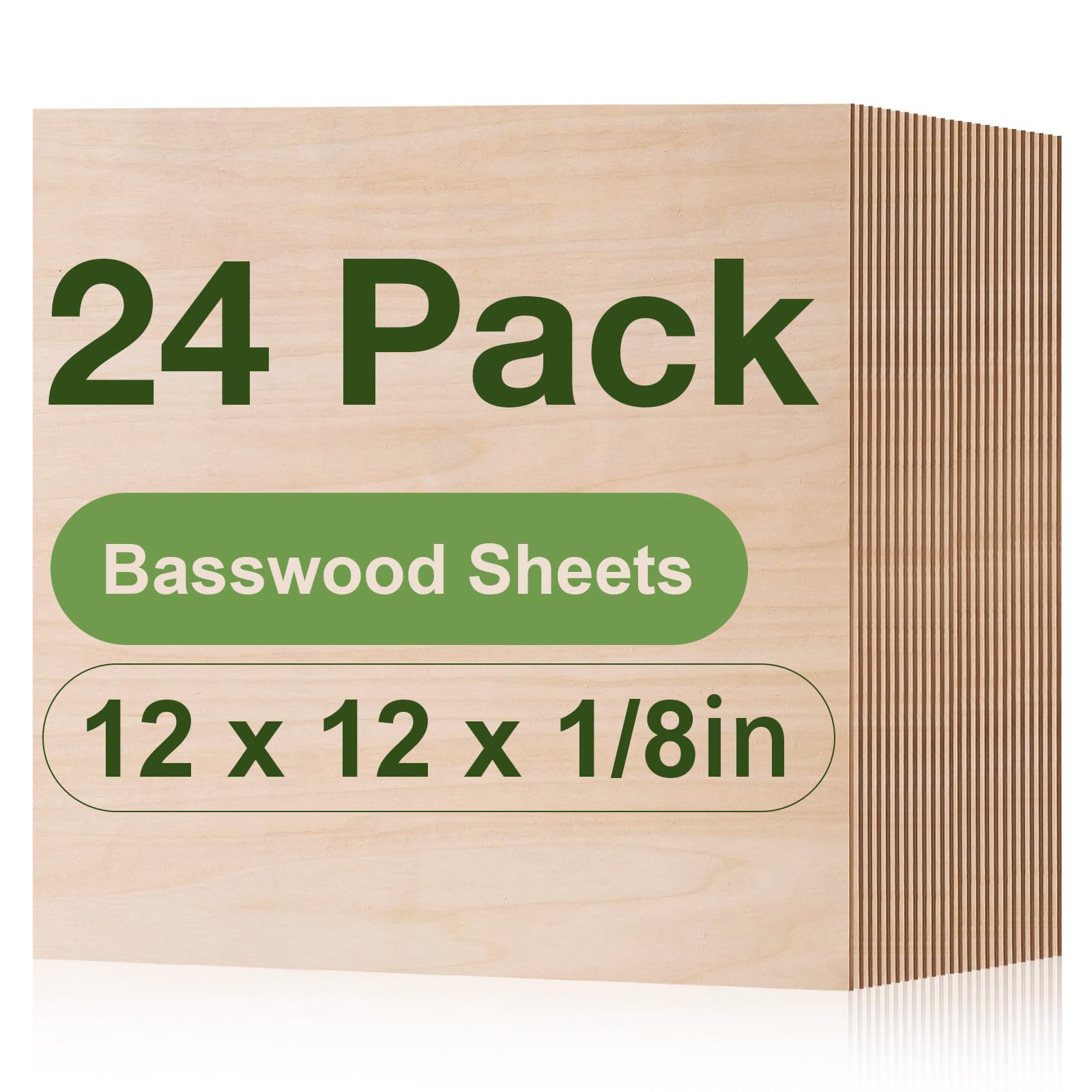 Foto 1 | Láminas De Madera Contrachapada Rowood Tasswood, 3 Mm, 12 X 12 X 0,3 Cm, Cortadas Con Láser - Venta Internacional.