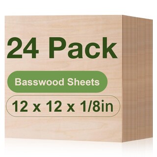 Foto 1 | Láminas De Madera Contrachapada Rowood Tasswood, 3 Mm, 12 X 12 X 0,3 Cm, Cortadas Con Láser - Venta Internacional.