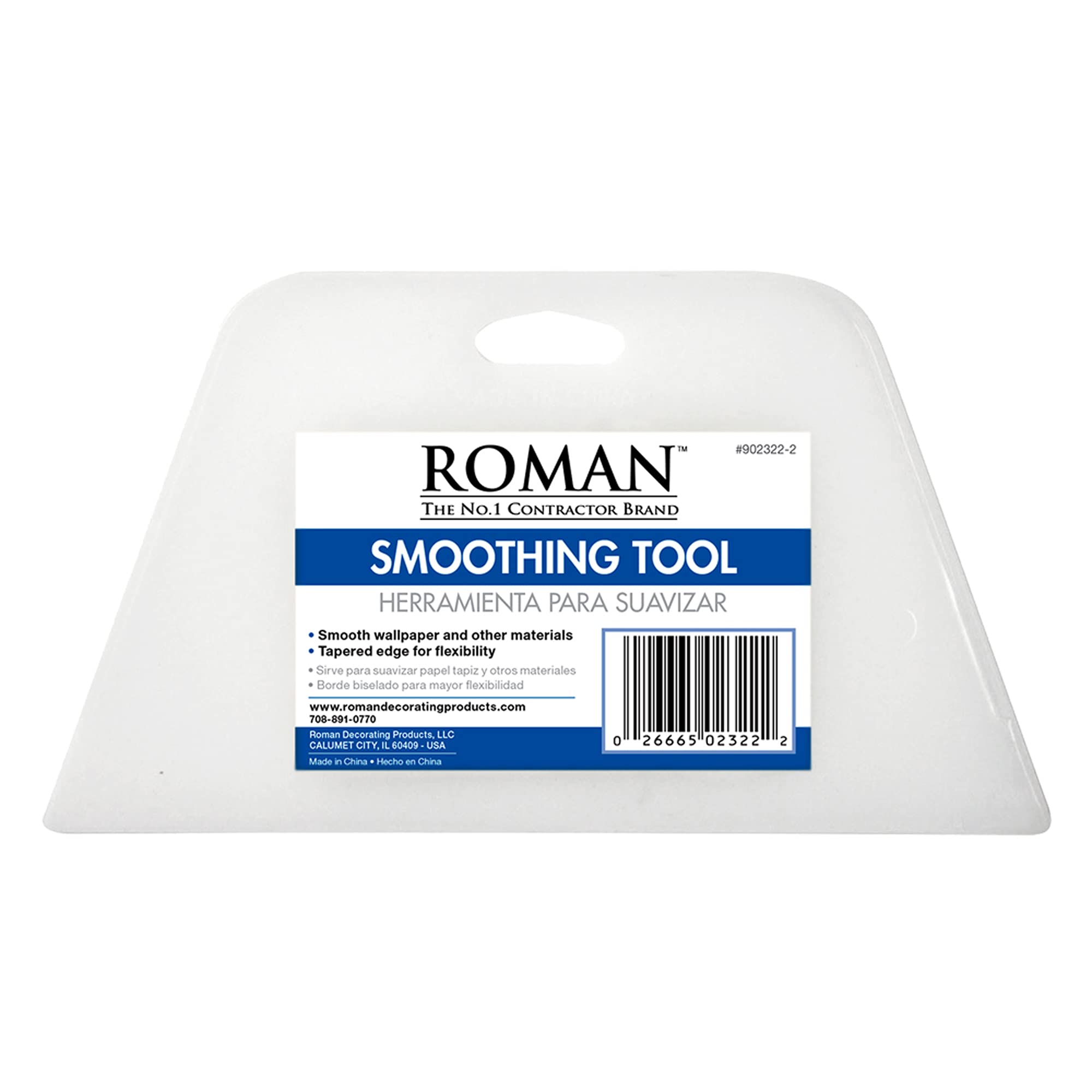 Foto 1 | Herramienta De Alisado De Papel Pintado Roman Para Mejoras En El Hogar, Color Blanco - Venta Internacional.