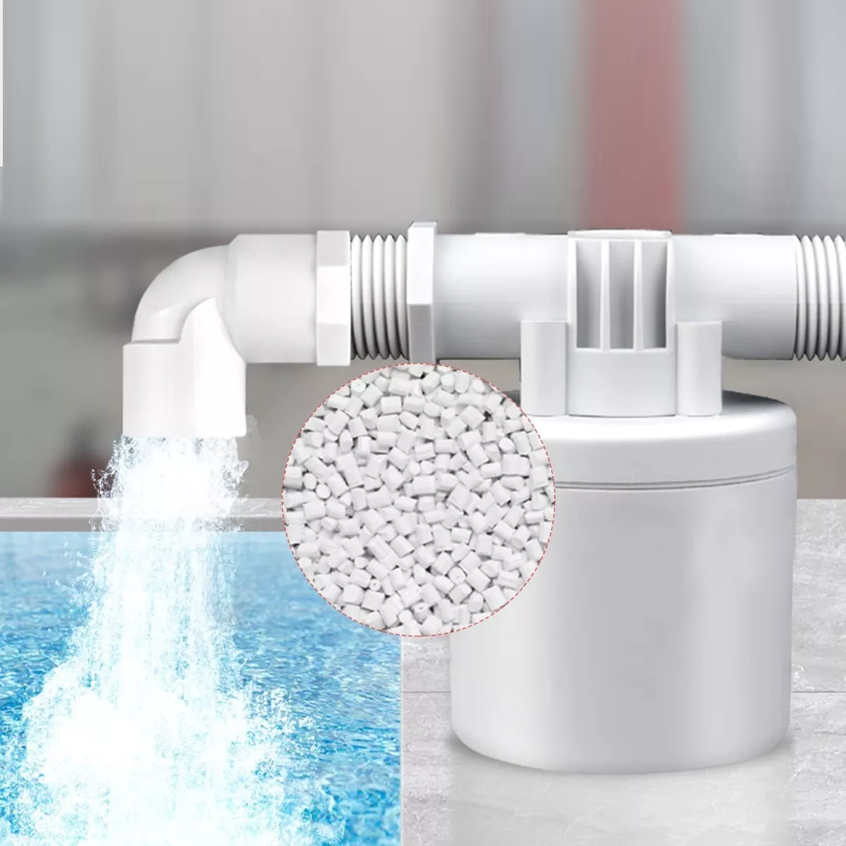 Foto 4 pulgar | Válvula Control Automática De Agua Nivel Bola Flotante Eo Safe Imports Esi-10618 Blanco