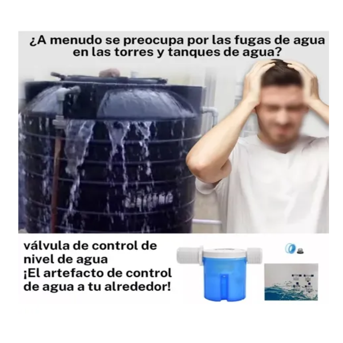 Foto 3 pulgar | 2pcs Flotador De Válvula De Control De Nivel De Aguaeo Safe Importsesi-20264 Azul