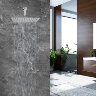 Foto 6 | Regadera Cuadrada, Tubo de 40cm, Mezcladora Monomando y Mezcladora para Lavabo