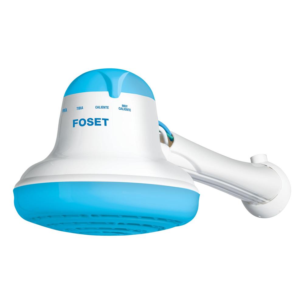 Regadera Eléctrica Foset REGEL-6A color Azul 4 Temperaturas