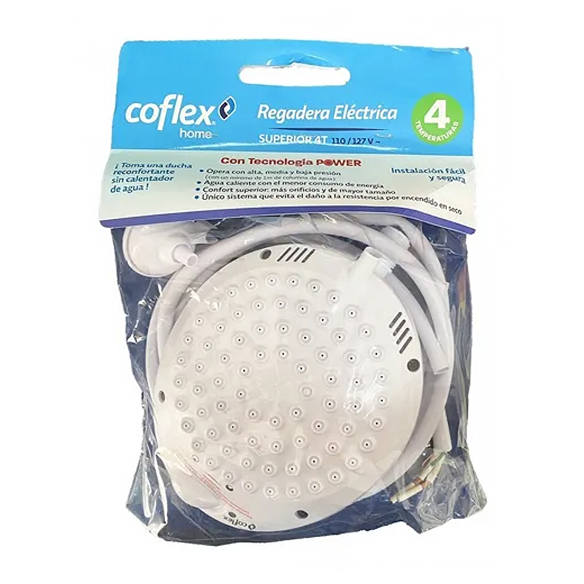 Foto 4 pulgar | Regadera 4 T.s 3300w Superior Coflex 2-pr-e102 - color Blanco