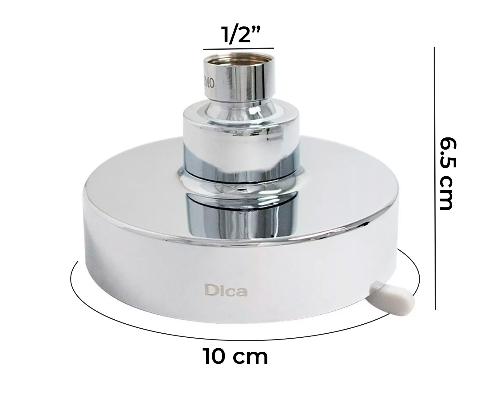 Foto 3 | Regadera Redonda Cabezal Dica 4544 color Cromo  con 3 Funciones