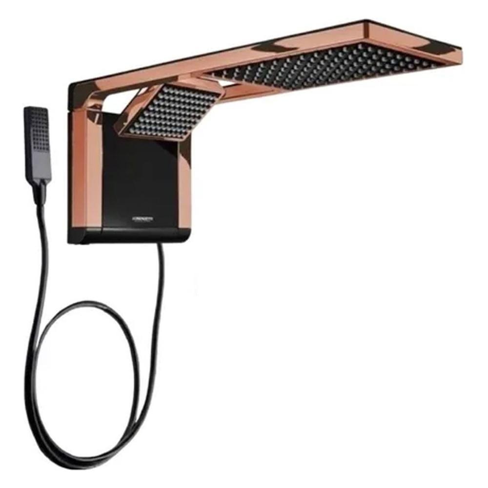 Regadera Eléctrica Lorenzetti Acqua Duo color Rose Gold 6800 W 220 V