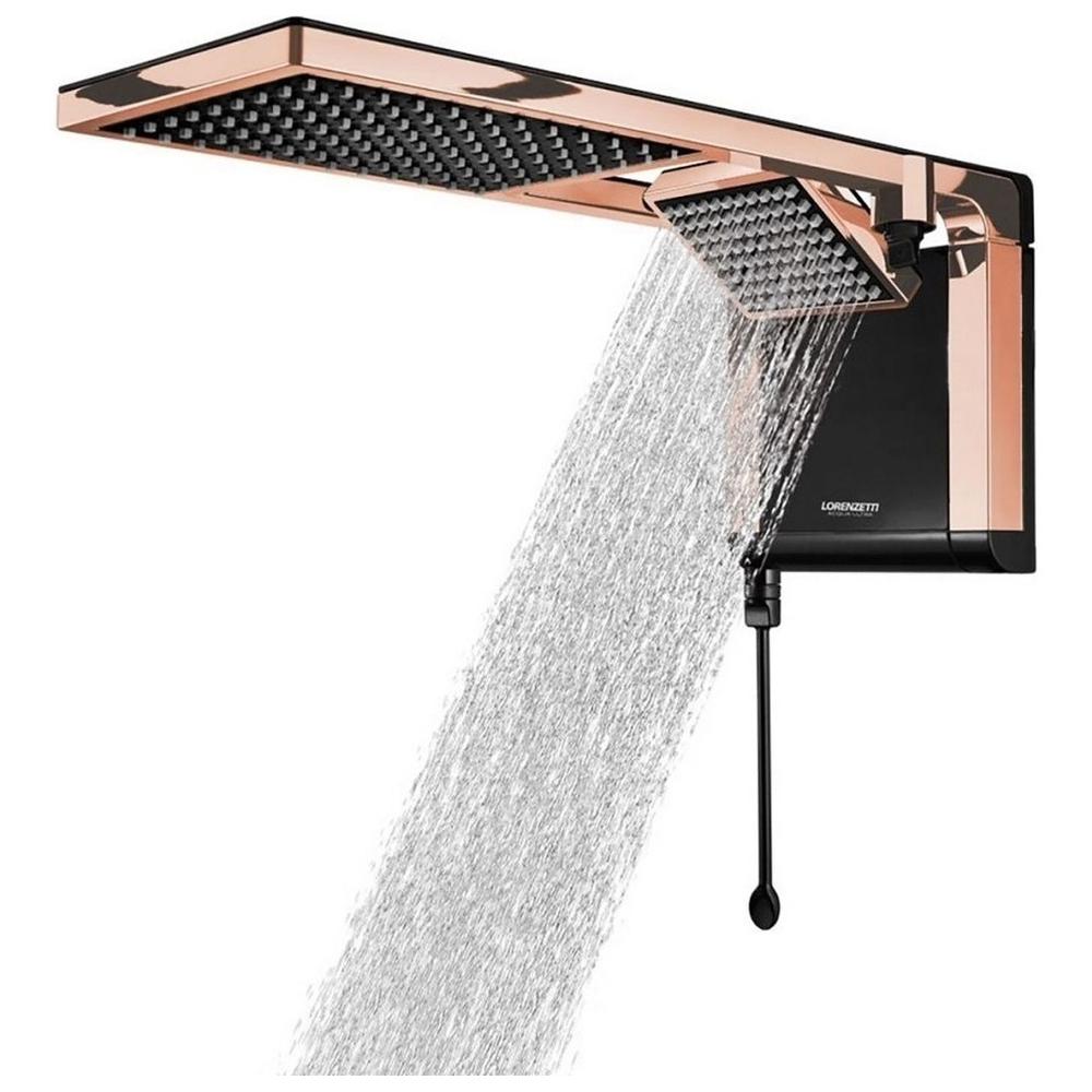 Foto 4 pulgar | Regadera Eléctrica Lorenzetti Acqua Duo color Rose Gold 6800 W 220 V