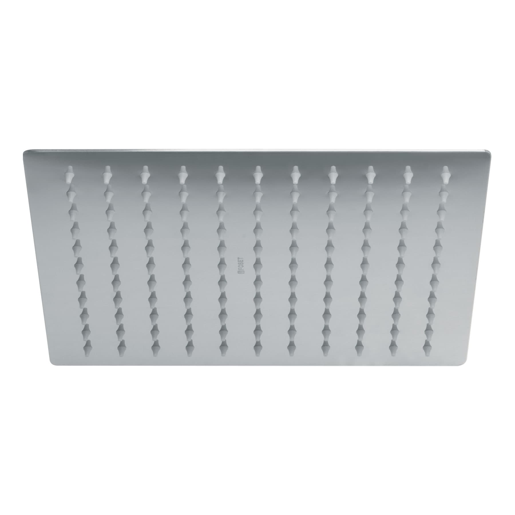 Regadera Cromo 10'' Foset R-310S color Cromo Plato Cuadrado Delgado sin Brazo $1,020