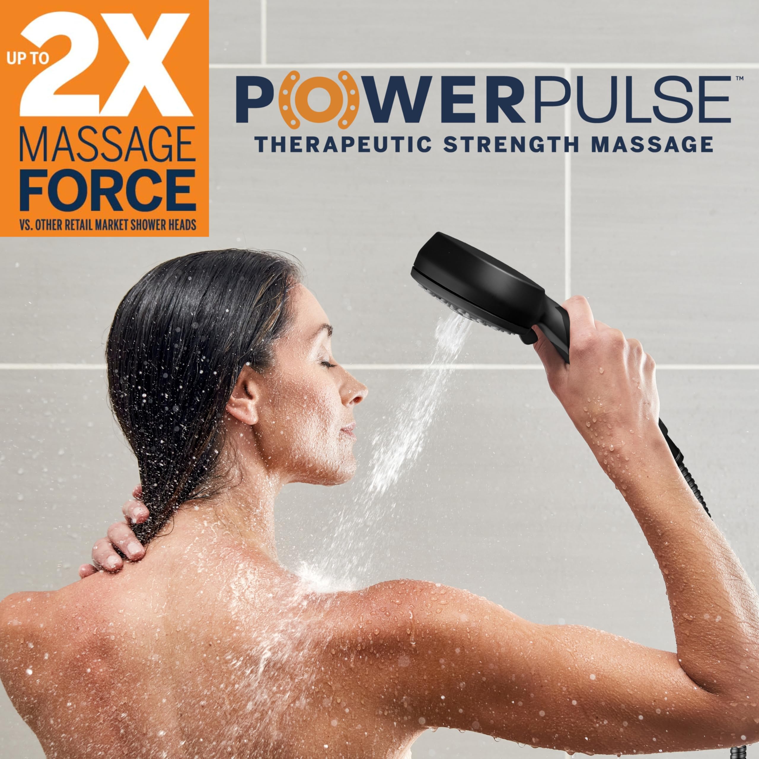 Foto 4 | Cabezal De Ducha Waterpik Powerpulse Massage De Alta Presión, 7 Modos - Venta Internacional.