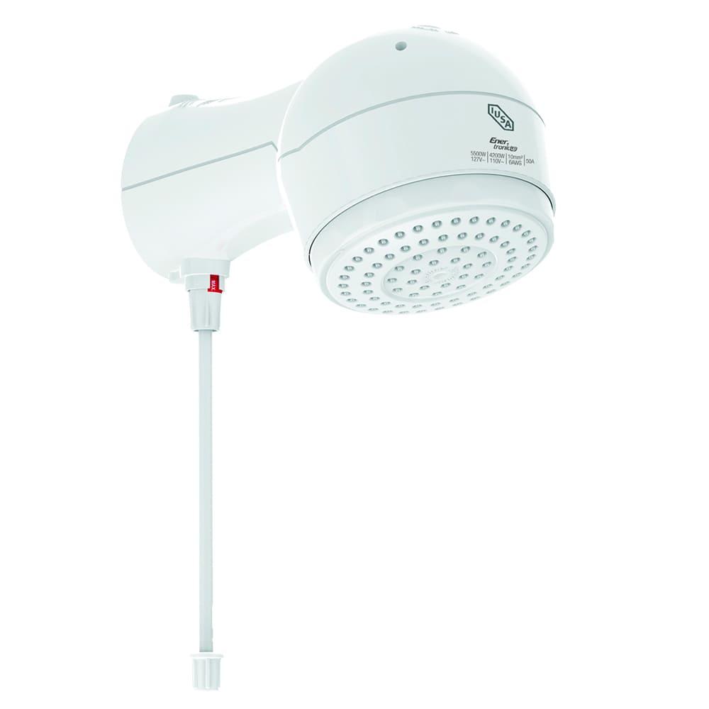 Regadera Electrónica De Temperatura Progresiva Iusa Rain Color Blanco