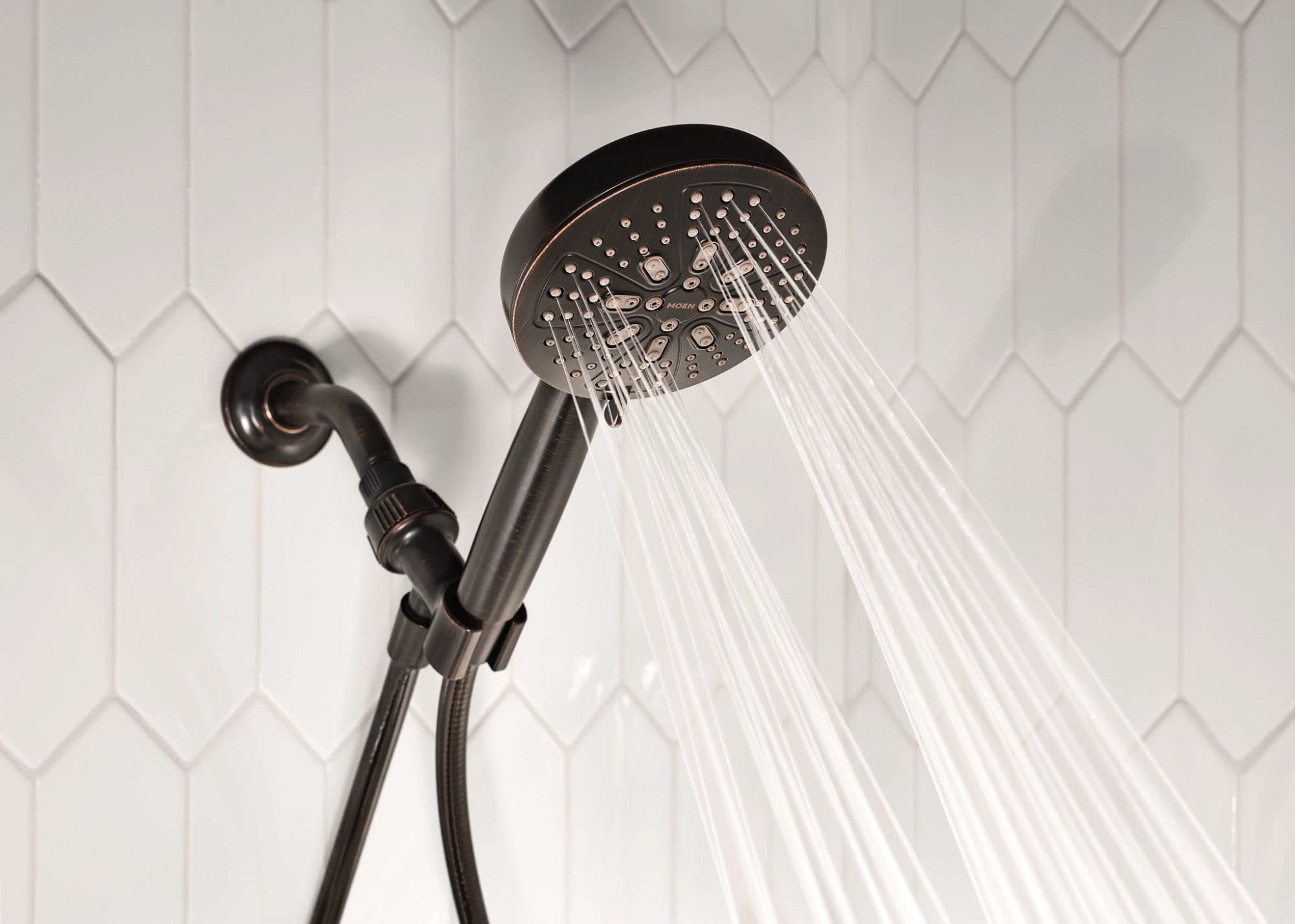 Foto 6 | Alcachofa De Ducha Moen Hydro Energetix Mediterranean Bronze 200h0brb - Venta Internacional.