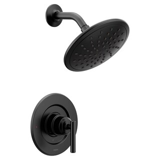 Foto 1 | Moldura De Ducha Moen Gibson Negro Mate Con Cabezal De Ducha Tipo Lluvia T300 - Venta Internacional.