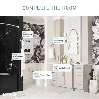 Foto 6 | Kit De Molduras Para Bañera Y Ducha Moen Halle Spot Resist, Níquel Cepillado - Venta Internacional.